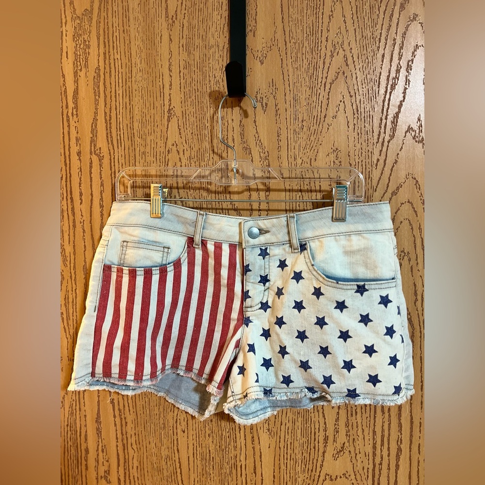 Patriotic Denim Women Shorts